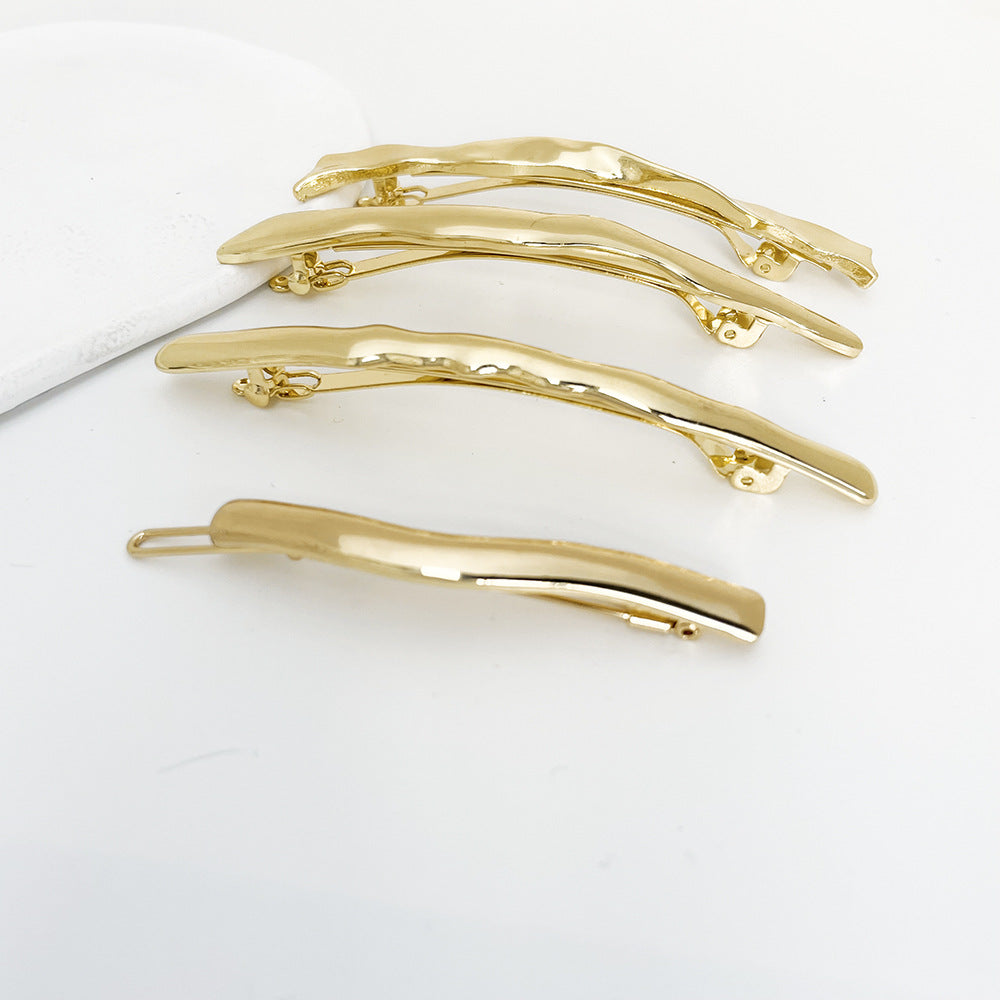 Alloy Hair Barrette Clip - Gold & Silver Styles
