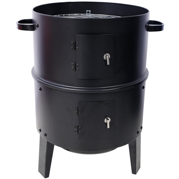 16-Inch Charcoal Smoker Grill - Portable Outdoor Cooking