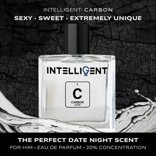 Intelligent Carbon | The Perfect Date Night Fragrance | Sexy, Sweet & Extremely Unique | Eau de Parfum for Men | 3.4 Fl Oz (100 mL)