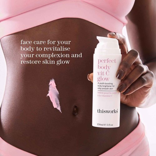 THISWORKS Perfect Body Vitamin C Glow Body Cream & Moisturizer 5 Ounce (150ml)