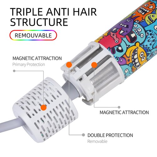 Mini Travel Blow Dryer, Portable Hair Dryer, High-Speed Ionic Hair Dryer for 5X Fast Drying, Small Low Noise Thermo-Control Hair Dryers with HD Digital Display & Magnetic Nozzle, for Home Women Man