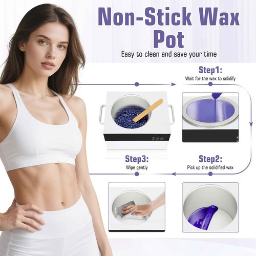 5.5lb Wax Pot for Hair Removal,Professional Wax Warmer with Adjustable Temperature 0-135℃(32-275℉) for Spa Salon Beauty Esthetician Home,Large Wax Pot Used for Face, Legs and Body