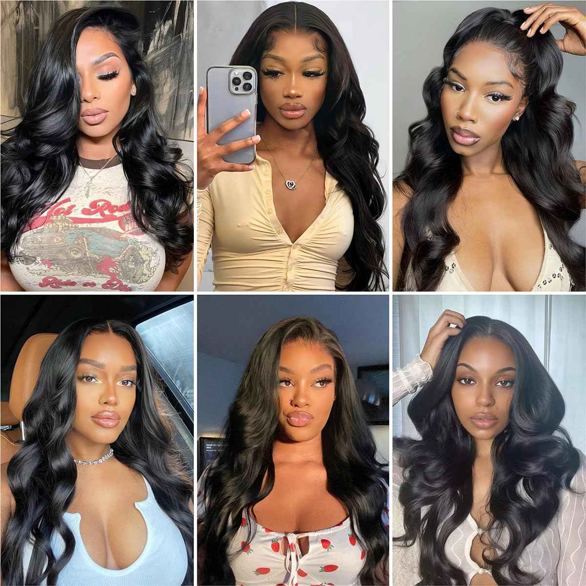 12A Brazilian Body Wave Bundles (18 18 18 Inch) Human Hair 100% Unprocessed Virgin Body Wave 3 Bundles Weave Bundles Natural Black Human Hair Extensions for Black Women