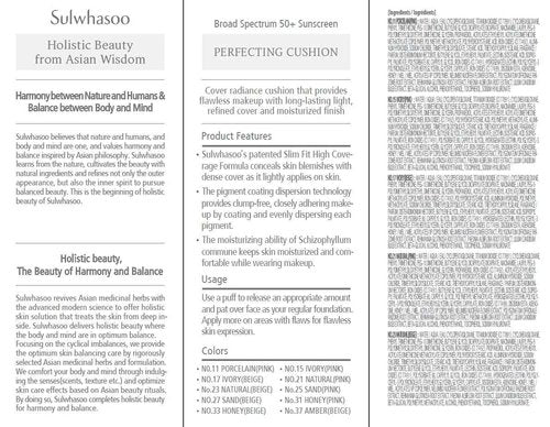 Sulwhasoo Perfecting Cushion - 21 Natural Pink