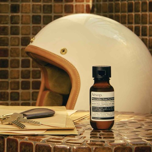 Aesop Resurrection Rinse-Free Hand Wash | Alcohol-Based Gel with Purifying and Hydrating Properties | Travel Size 1.7 oz (Pack of 3)