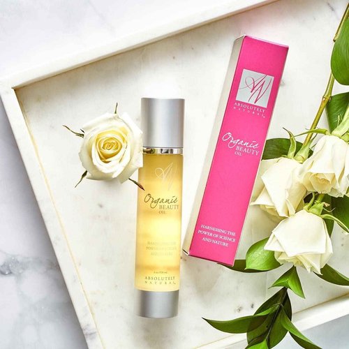 Absolutely Natural - Organic Beauty Oil 4oz with Vitamin E, Olive and Rosehips Oils, Made in USA