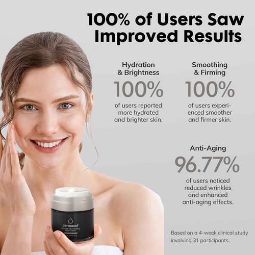 Dermasof Ultimate Rejuvenating Moisturizer Face Cream with Vitamin C, Niacinamide, Anti Aging, Anti Wrinkle, Antioxidant, Firming, Repair, Brightening, Even Skin Tone, Reduce Dark Spots 1.7 Fl Oz