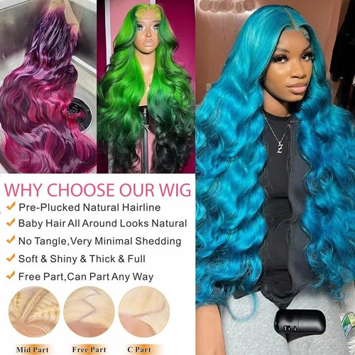Muspluto 613 13x6 Lace Front Wig Human Hair 200 Density 613 Lace Front Wig Body Wave Blonde Wig Human Hair 613 HD Lace Frontal Wig 13x6 Pre Plucked With Baby Hair Blonde Lace Front Wigs 22 Inch