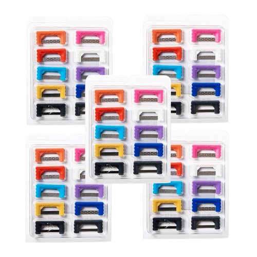 EASYTODENTA Dental Polishing Strips 5Packs Orthodontic IPR Striping System Teeth Interproximal Reduction Strip Single-Hand Use Tooth Enamel Repair Kit