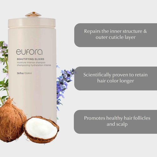 Eufora Beautifying Elixirs Moisture Intense Shampoo 36 Oz