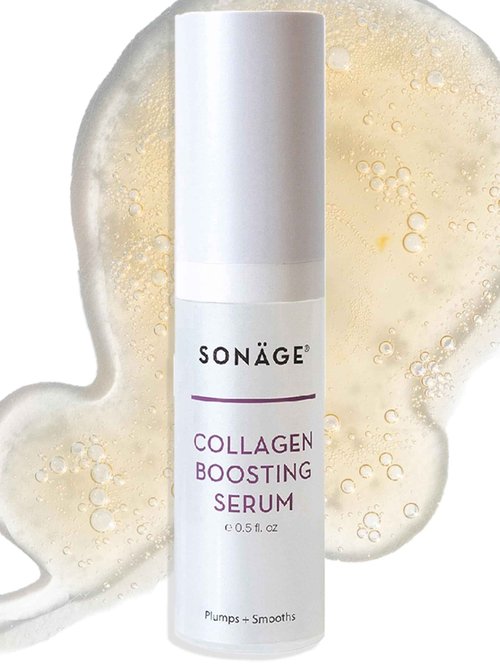 Sonage Collagen Boosting Serum: Vegan Anti-Aging Face Serum | Plumps, Smooths, Minimizes Pores, Wrinkles (30 ml)