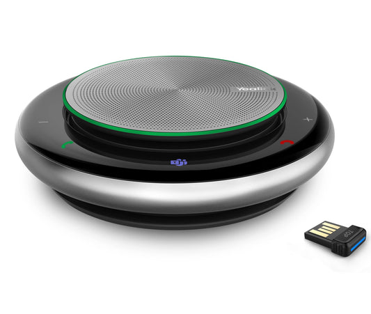 Yealink Bluetooth Speakerphone Conference Microphone Teams-Certified CP900 Enhanced Noise Reduction Algorithm Home Office 360° Voice Pickup