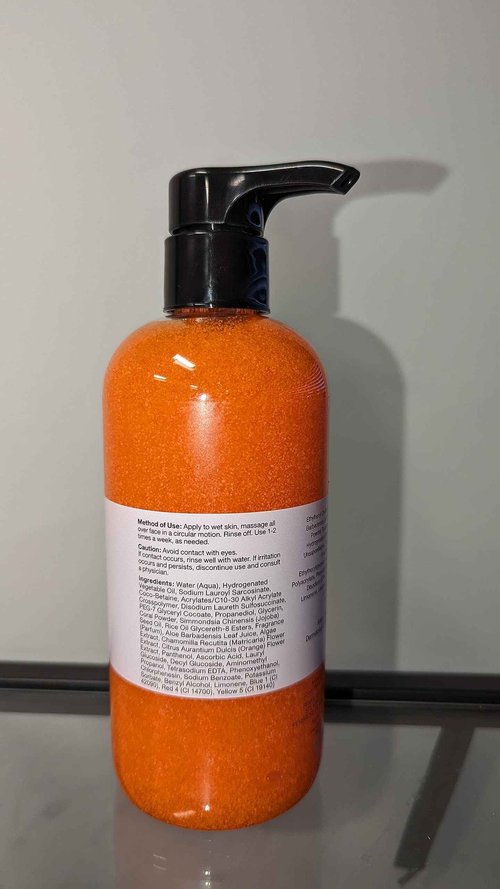 Anthony Facial Scrub, 16 Fl Oz, Contains Aloe Vera, Sand, Algae, Chamomile, Vitamin C, Soothes, Protects, Refreshes and Removes Dead Skin Cells