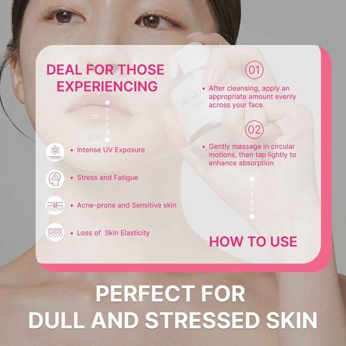 Healic Toning Active Ampoule–Brightening, Hydrating&Soothing with Tranexamic Acid, Niacinamide&Hyaluronic Acid, Dark Spot Correction, Gentle for Sensitive Skin, Korean Skin Care, 50ml/1.69 fl.oz