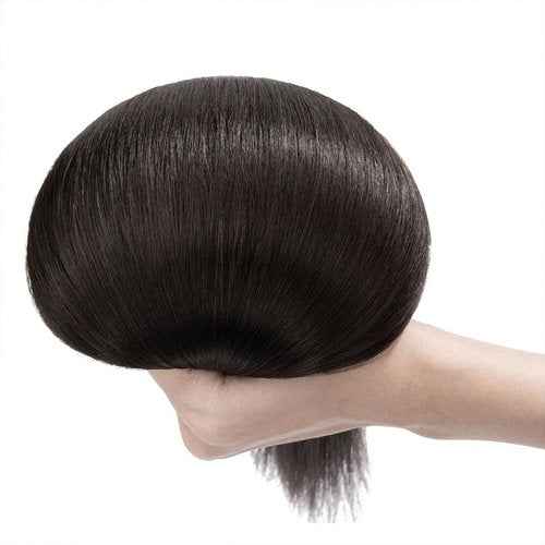 Clip in Hair Extensions Real Human Hair S-noilite #1B Natural Black Double Weft hair extensions 16 Inch Clip in Real Human Hair for Women Balayage Straight 7PCS 125g