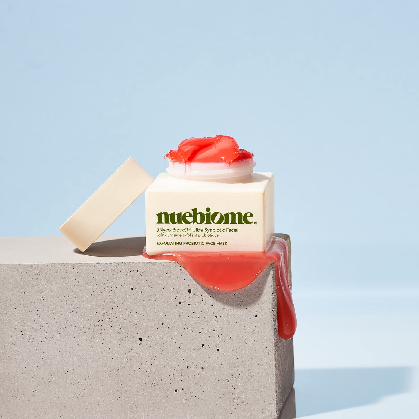 Nuebiome Glyco-Biotic Ultra Synbiotic Facial, AHA/BHA Face Mask for Great Skin Clarity, Texture, Radiant Skin, Acne Control and Refining Pores; 54 mL