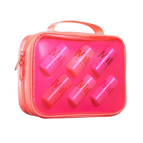 Milk Makeup Cooling Water Jelly Tint Gift Set – 6-Pack with Exclusive Jelly Bag – Sheer Lip + Cheek Stain with Vegan Collagen + Aloe – Hydrating, Long-Lasting, Buildable Lip Tint + Blush – Full Size