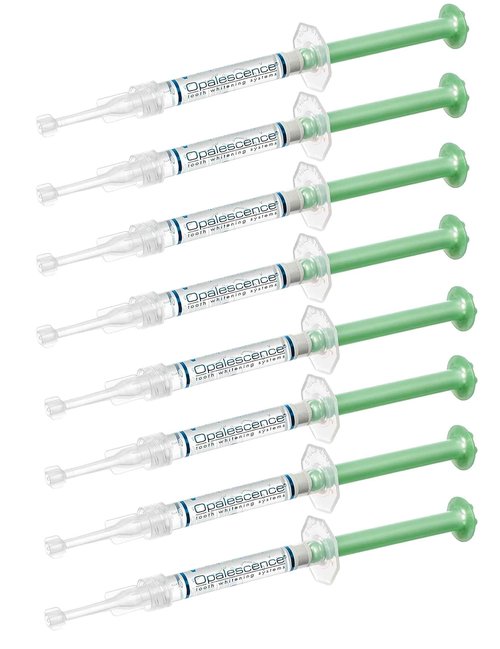 Opalescence 35% Gel Syringes Teeth Whitening - Refill Kit (8 Count) Carbamide Peroxide. Made by Ultradent, in Cool Mint Flavor. Tooth Whitening Refill Syringes 5197-4