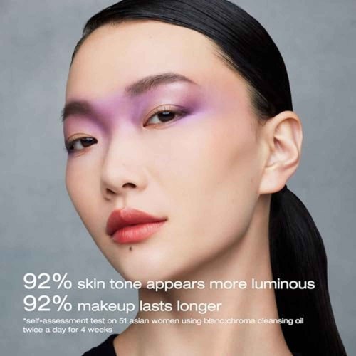 Shu Uemura Blanc Chroma Cleansing Oil, Brightening and Polishing Makeup Remover, Facial Cleanser for All Skin Types, 15.2 Fl. Oz.