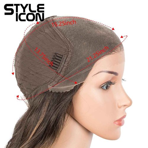 Style Icon Easy-360 Lace Wigs 36" Big Curl Free Part Lace Frontal Wigs Super Long Multi-Layered Synthetic Wig (36 Inches, TT6/26Q)