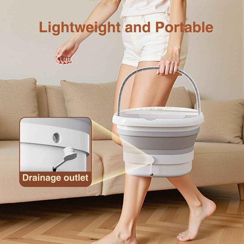 torktak Pedicure Foot Spa with Bubble and Heat,Collapsible Foot Soaking Tub with Remote Control,Pedicure Tools for Feet,Foot Bath Soak Tub Gift for Women/Men,Mom/Dad