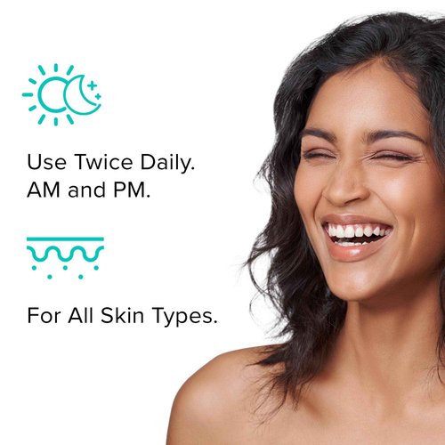 ClarityRx C-Results Vitamin C Brightening Face Serum, Natural Plant-Based Anti-Aging Facial Treatment for Dark Spots & Acne Scars (1 fl oz)