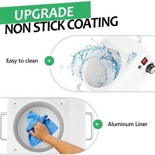 Upgrade Wax Warmer for Hair Removal, Professional 5.5lb Single Wax Pot Warmer Non-stick