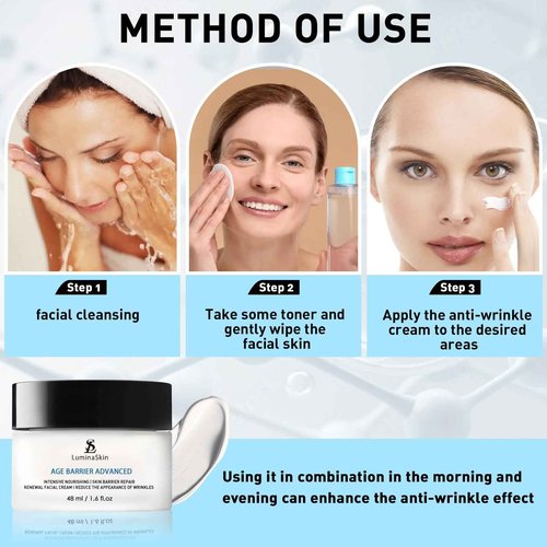 LuminaSkin Age Barrier Advanced Cream - Fix & Renewal Facial Cream - Hydrating Face Moisturizer, Anti Aging & Skin Barrier Repair Face Cream