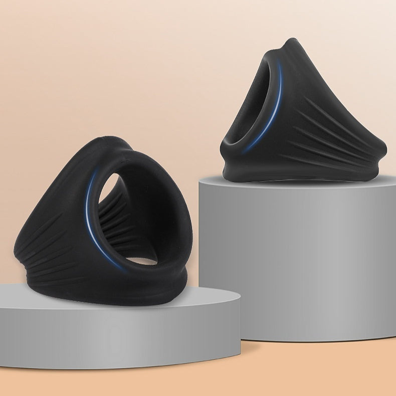 Elastic Silicone Rubber Toy for Adult Wellness - Black, 1PC
