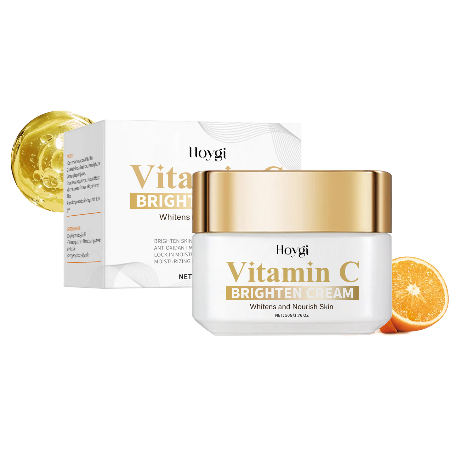 Vitamin C Brightening Facial Moisturizer - Pore Refining Face Cream