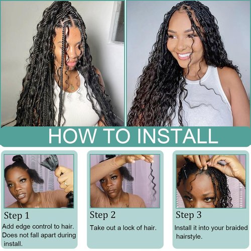 Deep Wave Bulk Human Hair For Braiding No Weft Unprocessed Brazilian Virgin Human Hair Extensions Wet And Wavy Micro Braiding Hair Bundles For Boho Braids Natural Color(26inch 2pack/100g)