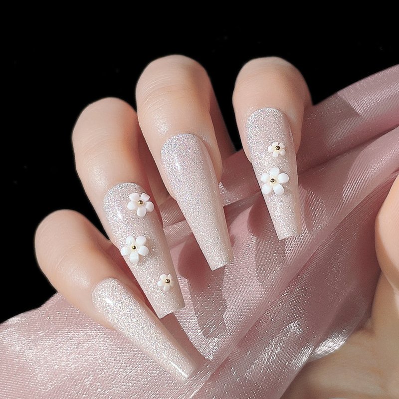 Fake Nail Patches with Jelly Glue - 24 Pieces