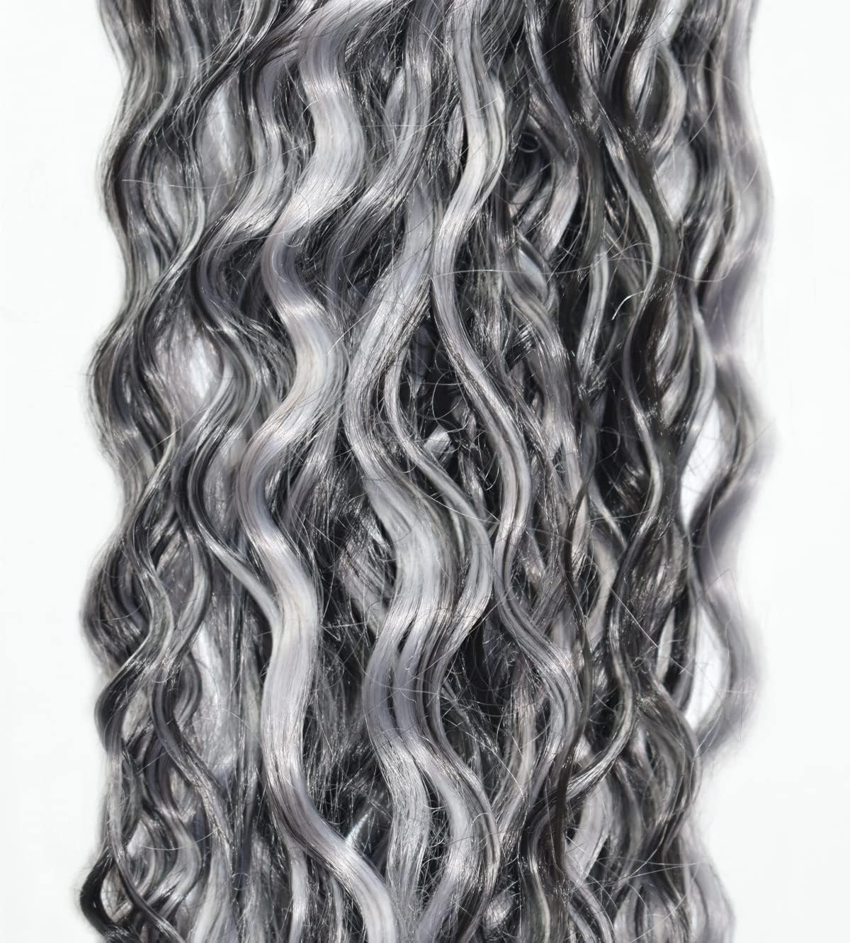 Habiliana Bundles Human Hair 18 20 22 Inch Jerry Curly Wave P4/GREY Human Hair Bundles 11A Unprocessed Brazilian Virgin Quick Weave Hair Extensions for Black Women