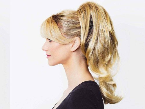 Soho Style Susan S03-16 inch Futura Jaw Clip in Claw Ponytail Extension Drawstring Hairpiece, Strawberry Blonde