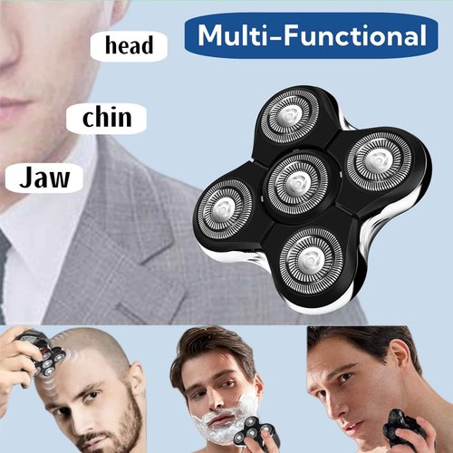 Balder Pro Replacement Head for Remington Balder Pro Head Shaver XR7000,5 Dual Track Heads for Remington Shaver Replacement Heads-Precision Electric Shaving for Bald Men. (3Pack)