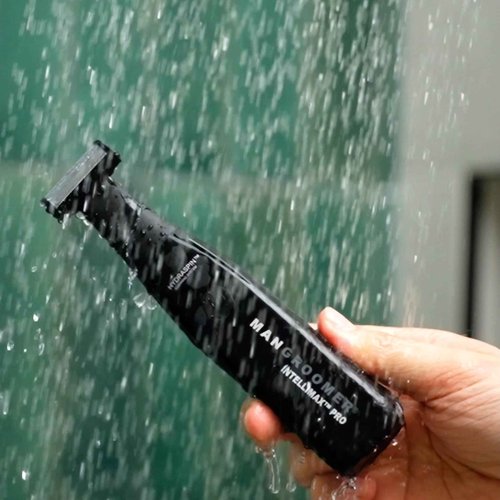 MANGROOMER INTELLIMAX PRO Body and Ball Groomer, Groin Trimmer for Men, Electric Ball Shaver, Pubic Trim, with Free Bonus Foil Included and Free Nose Trimmer Replacement Head