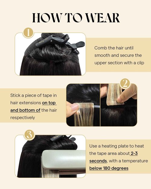 Ve Sunny Tape in Hair Extensions Human Hair Blonde Highlights Hair Extensions Tape in 24inch Human Hair Extensions Seamless 20Pcs 50G