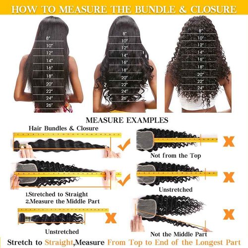 QTHAIR Water Wave Human Hair Bundles (Natural Black,18" 18" 18") 16A Grade 100% Unprocessed Brazilian Virgin Human Hair Weave Wet and Wavy Bundles