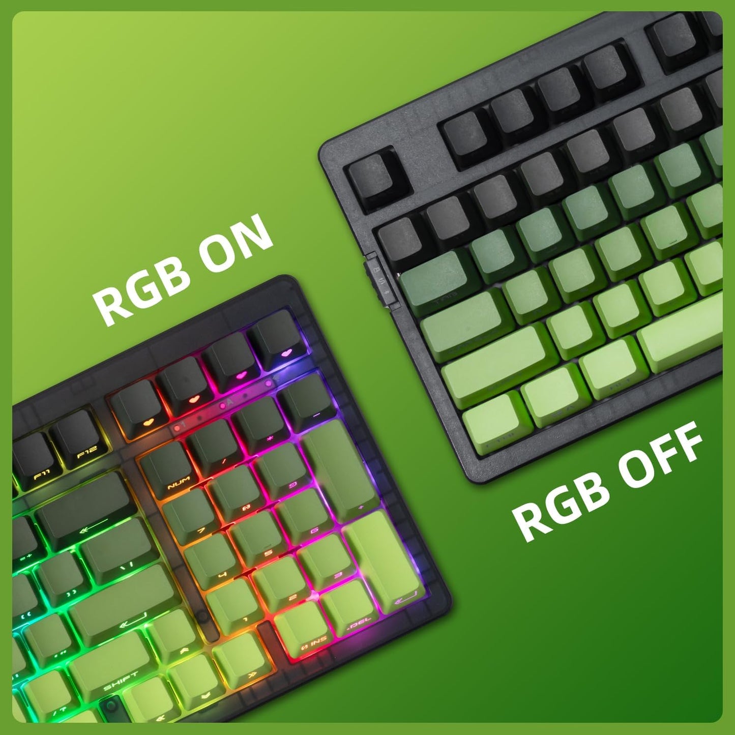 ZORNHER ZH980 Wireless Mechanical Gaming Keyboard,95% Pink & Purple Custom Keyboard with Number Pad,Lighted Up PBT Keycaps,Pre-lubed Silent Switches,Hot-Swappable,RGB Backlit,2.4GHz/USB-C/BT5.0