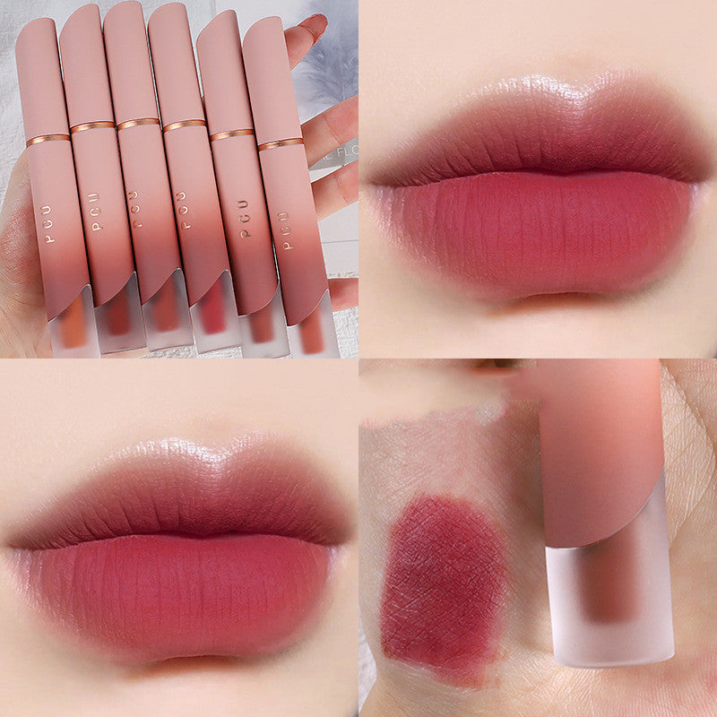 Matte Lip and Cheek Blush Set Non-Stick Velvet Finish Multiple Colors