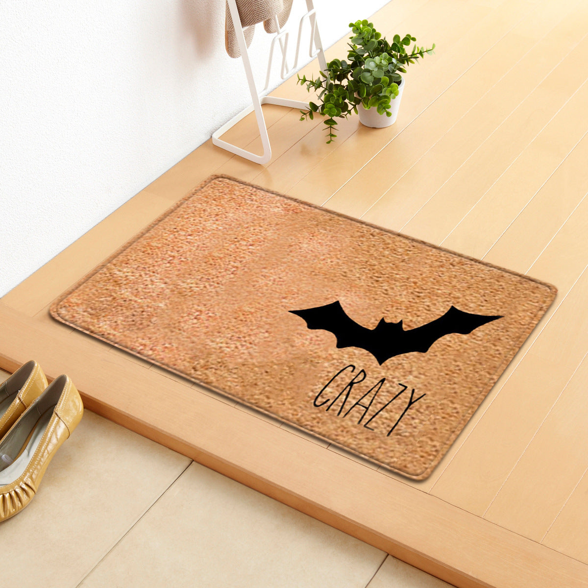 Halloween Letter Door Mat - Modern Rectangular Floor Carpet for Home & Garden