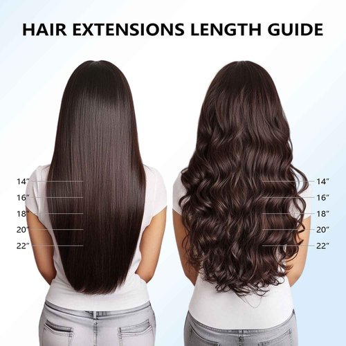 COOKAYU Clip in Hair Extensions Real Human Hair, 20inch 120g 7Pcs 3/8/22 Walnut Brown to Ash Brown and Blonde Hair Extensions Clip in Human Hair Thick Silky Straight Extensions