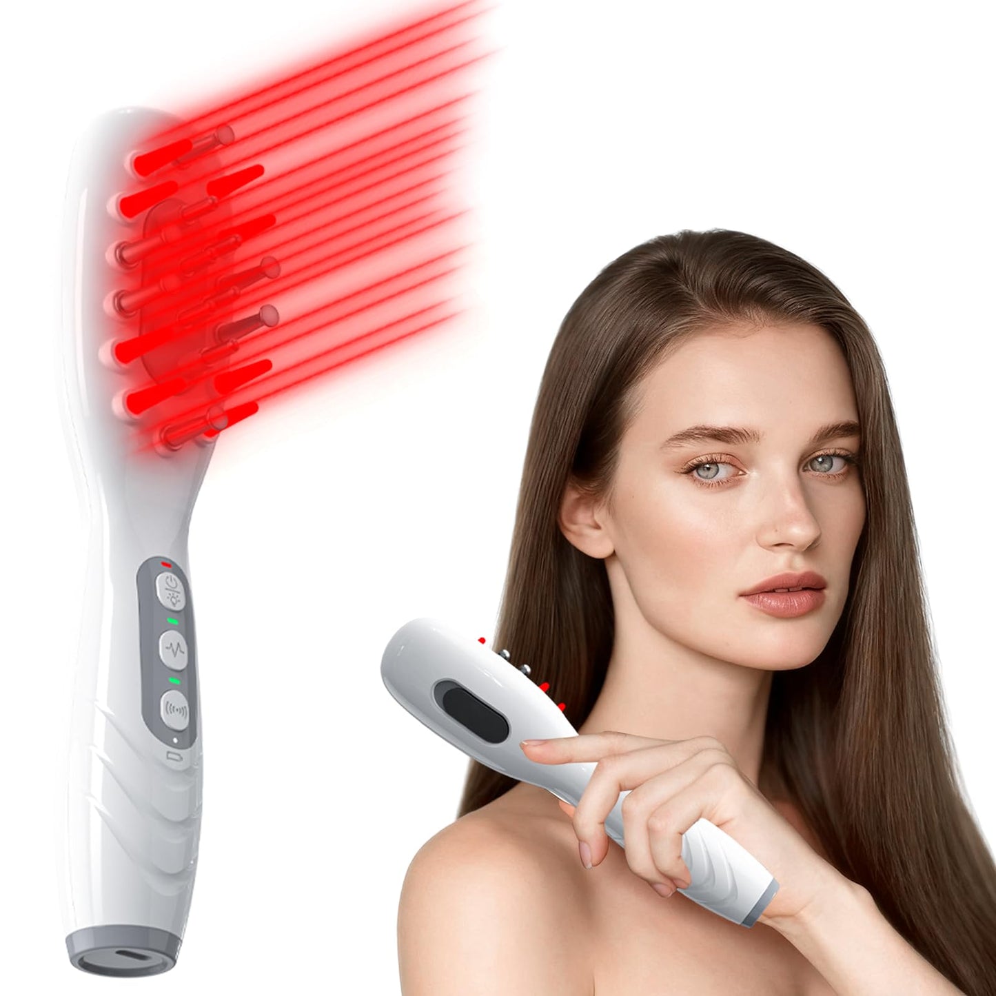 Laser Therapy Hair Growth Comb, Red Light Therapy for Hair Growth, Therapy brush, therabrush for hair growth