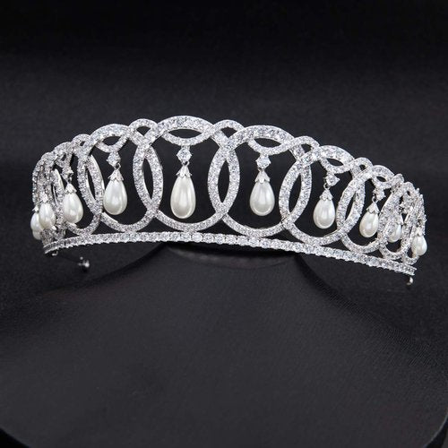 The Grand Duchess Vladimir Tiara, Wedding Bridal Tiara Crown Diadem Women Hair Accessories CH10223