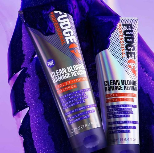 Shampoo by Fudge Clean Blonde Damage Rewind Violet-Toning Shampoo 1000ml