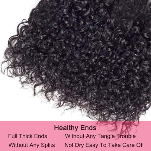 Water Wave Human Hair Bundles 12A Brazilian Virgin 20 22 24 Inch 300g/pack 3 Bundles Human Hair Wet and Wavy 100% Unprocessed Natural Black