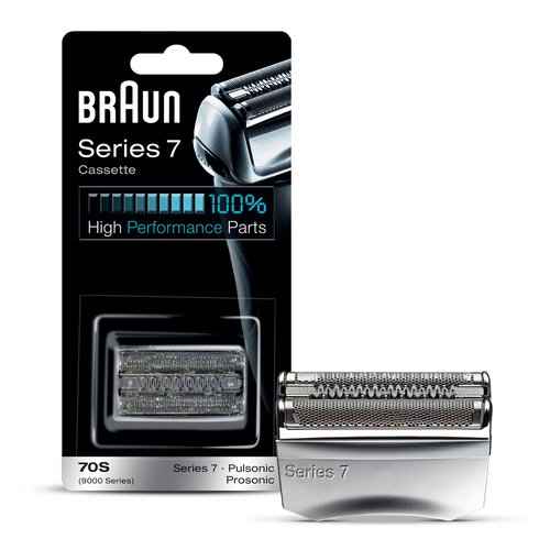 Braun Series 7 70S Electric Shaver Head Replacement Cassette & Braun Clean & Renew Refill Cartridges
