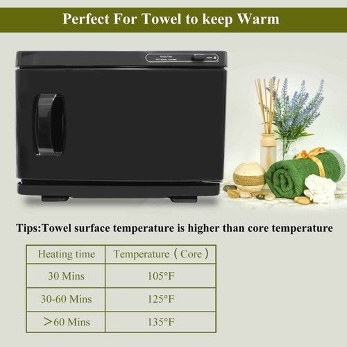 Retain Time 8L Professional Towel Warmer, Hot Towel Warmer, The RetainTime Towel Warmer is Suitable for Salons, Beauty, Spas, Pedicures and Other Professional Stores.(Black Towel Warmer)