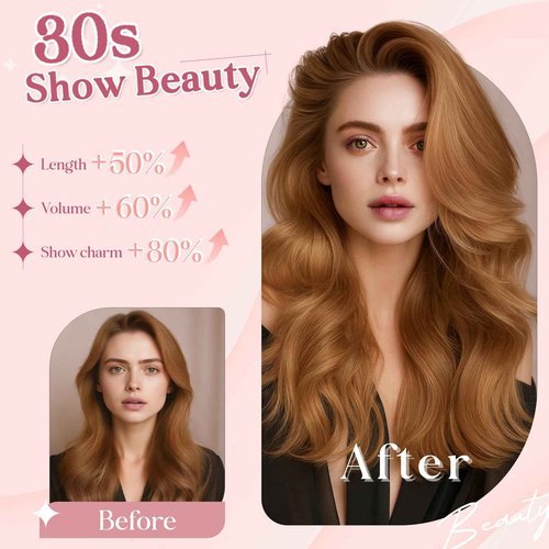 SEGOHAIR Clip In Hair Extensions for women One Piece 5 Clips Real Human Remy Hair Extension Long Straight Hairpieces for women 18 Inches #4P27 Medium Brown mixed Dark Blonde