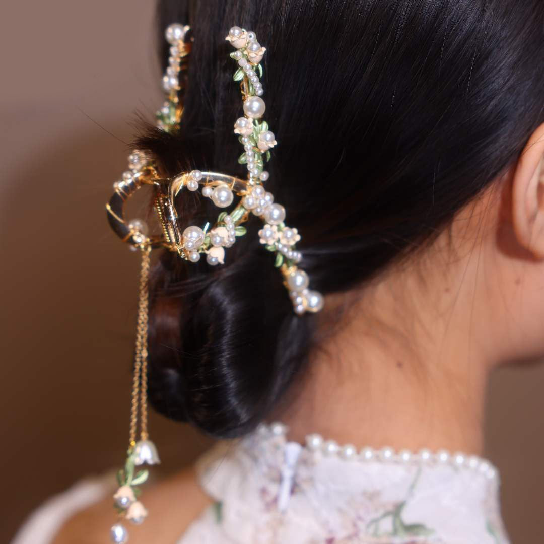 Copper Alloy Acrylic Resin Hair Accessory - Medium Orchid Clip